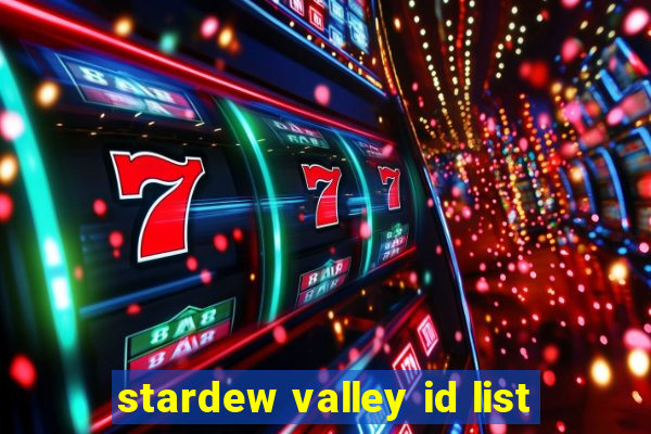 stardew valley id list