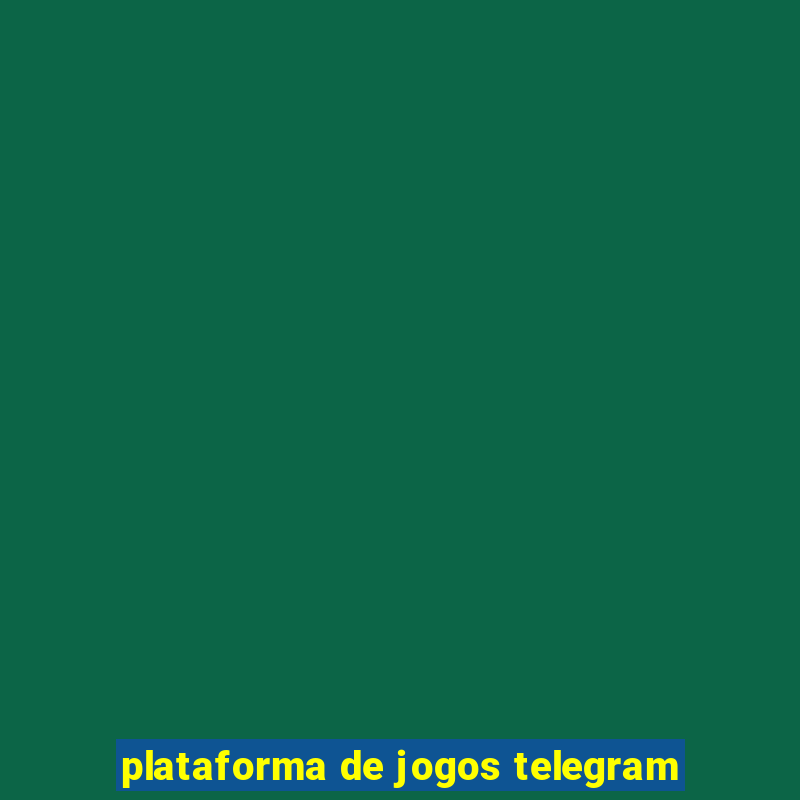 plataforma de jogos telegram