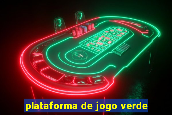 plataforma de jogo verde