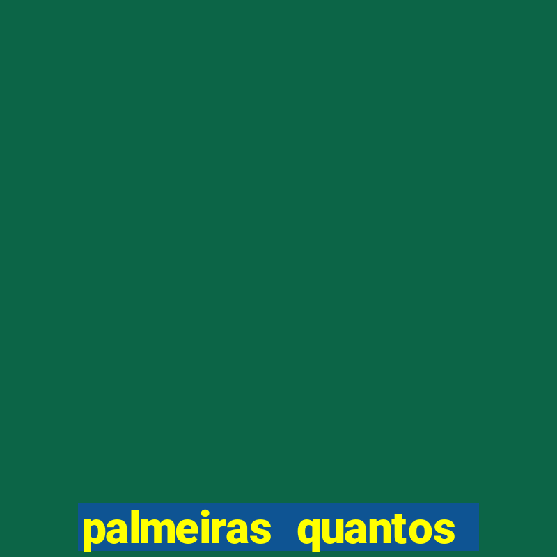 palmeiras quantos pontos tem