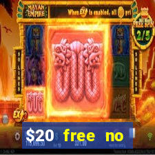 $20 free no deposit casino