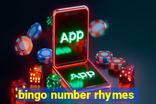 bingo number rhymes