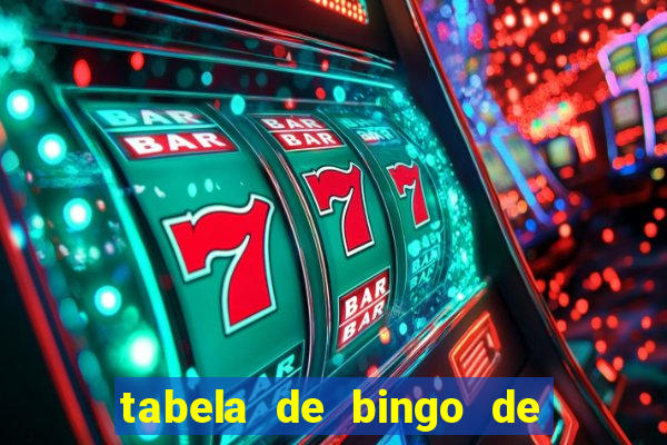 tabela de bingo de 1 a 100