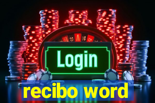 recibo word