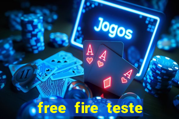 free fire teste grátis jogar