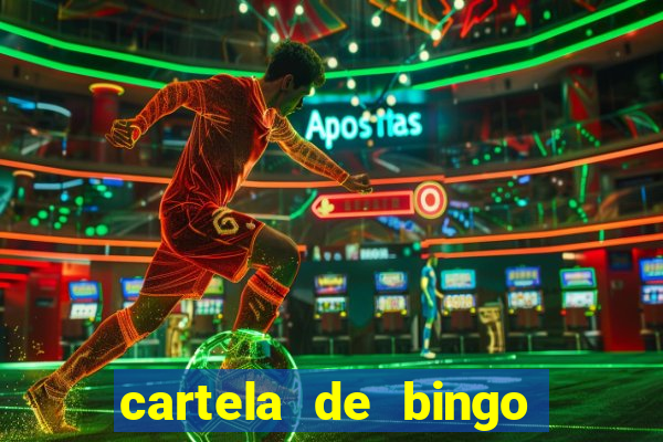 cartela de bingo cha de bebe