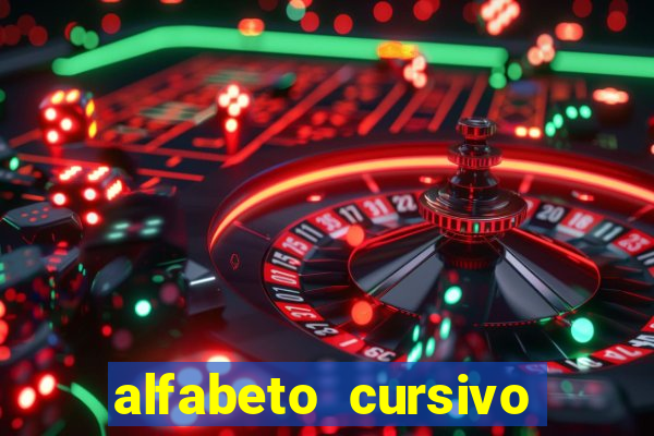 alfabeto cursivo pontilhado para imprimir pdf