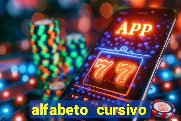 alfabeto cursivo pontilhado para imprimir pdf