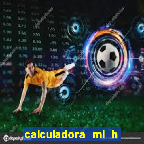 calculadora ml h para mcg kg min