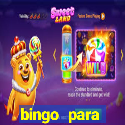 bingo para despedida de solteira para imprimir