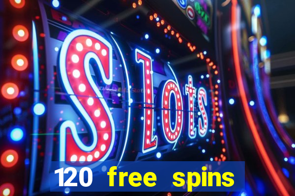 120 free spins online casino promotion