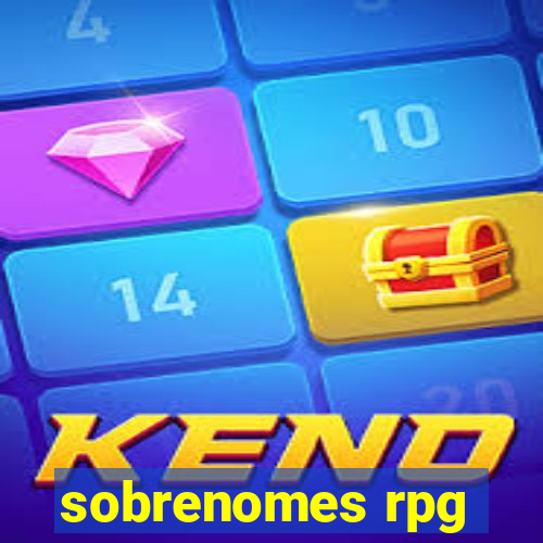 sobrenomes rpg