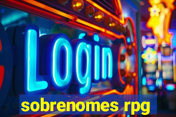 sobrenomes rpg