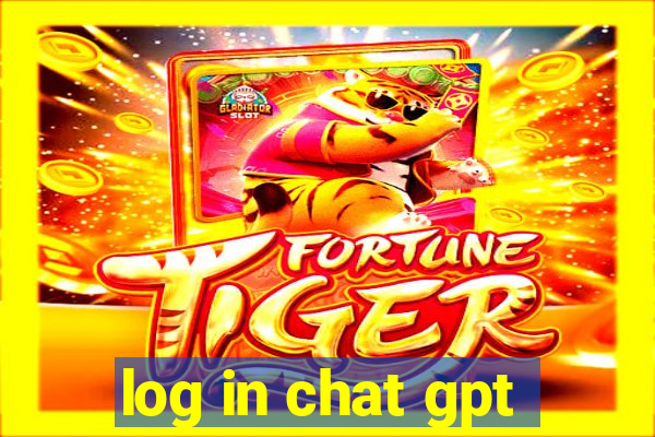 log in chat gpt