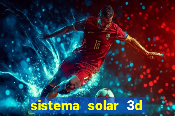 sistema solar 3d em movimento